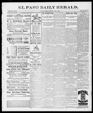 Primary view of object titled 'El Paso Daily Herald. (El Paso, Tex.), Vol. 17, No. 79, Ed. 1 Saturday, April 3, 1897'.