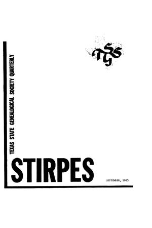 Primary view of object titled 'Stirpes, Volume 3, Number 3, September 1963'.