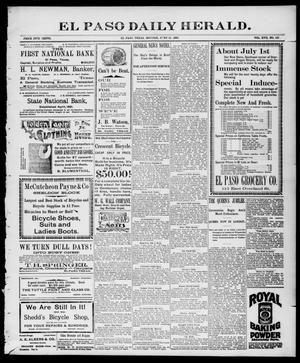El Paso Daily Herald. (El Paso, Tex.), Vol. 17, No. 147, Ed. 1 Monday, June 21, 1897