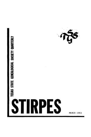 Primary view of object titled 'Stirpes, Volume 3, Number 1, March 1963'.