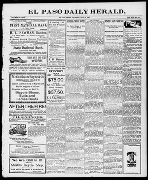 El Paso Daily Herald. (El Paso, Tex.), Vol. 17, No. 167, Ed. 1 Thursday, July 15, 1897