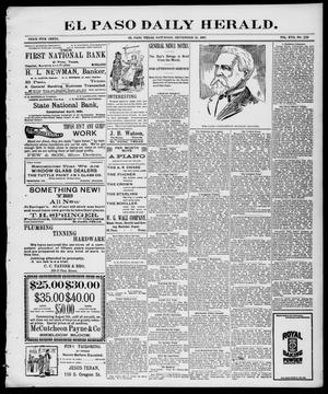 El Paso Daily Herald. (El Paso, Tex.), Vol. 17, No. 229, Ed. 1 Saturday, September 25, 1897