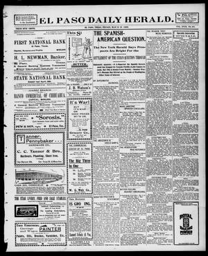 El Paso Daily Herald. (El Paso, Tex.), Vol. 18, No. 66, Ed. 1 Friday, March 18, 1898