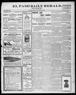 El Paso Daily Herald. (El Paso, Tex.), Vol. 18, No. 86, Ed. 1 Monday, April 25, 1898