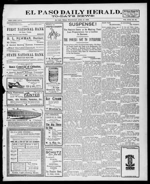 El Paso Daily Herald. (El Paso, Tex.), Vol. 18, No. 88, Ed. 1 Wednesday, April 27, 1898