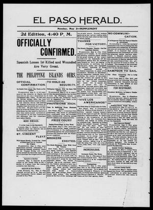 El Paso Daily Herald. (El Paso, Tex.), Ed. 2 Monday, May 2, 1898
