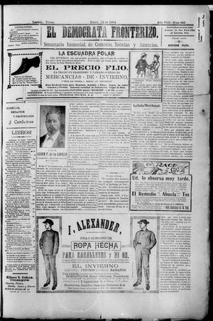 El Democrata Fronterizo. (Laredo, Tex.), Vol. 8, No. 383, Ed. 1 Thursday, January 14, 1904