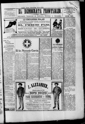 El Democrata Fronterizo. (Laredo, Tex.), Vol. 7, No. 376, Ed. 1 Saturday, November 26, 1904