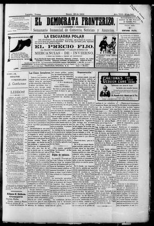 El Democrata Fronterizo. (Laredo, Tex.), Vol. 8, No. 385, Ed. 1 Saturday, January 28, 1905