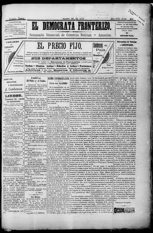 El Democrata Fronterizo. (Laredo, Tex.), Vol. 8, No. 416, Ed. 1 Saturday, August 26, 1905
