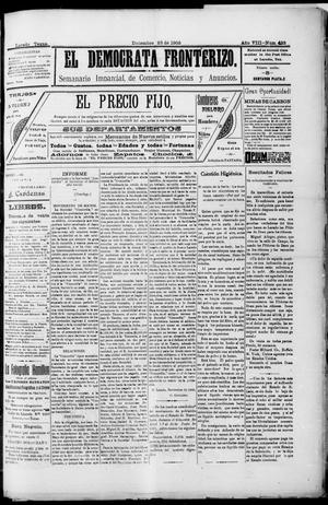 El Democrata Fronterizo. (Laredo, Tex.), Vol. 8, No. 433, Ed. 1 Saturday, December 23, 1905