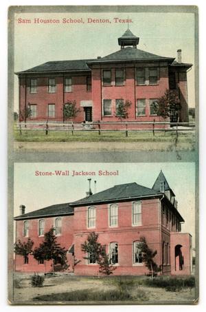 Primary view of object titled '[Sam Houston and Stone-Wall Jackson Schools]'.