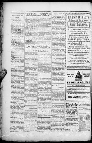 El Democrata Fronterizo. (Laredo, Tex.), Vol. 11, No. 642, Ed. 1 Saturday,  April 30, 1910