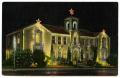 Thumbnail image of item number 1 in: '[City of Denton: City Hall, N. Elm, decorated for Christmas]'.