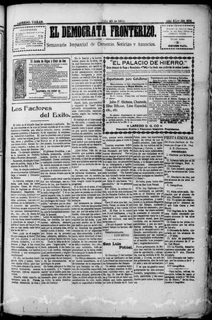 El Democrata Fronterizo. (Laredo, Tex.), Vol. 11, No. 654, Ed. 1 Saturday, July 23, 1910