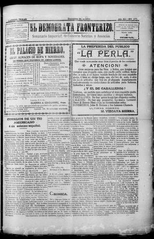 El Democrata Fronterizo. (Laredo, Tex.), Vol. 11, No. 676, Ed. 1 Saturday, December 24, 1910