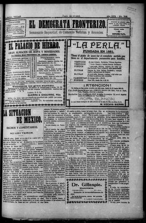 Primary view of object titled 'El Democrata Fronterizo. (Laredo, Tex.), Vol. 13, No. 702, Ed. 1 Saturday, June 10, 1911'.