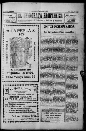 El Democrata Fronterizo. (Laredo, Tex.), Vol. 14, No. 331, Ed. 1 Saturday, January 3, 1914