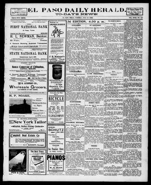 El Paso Daily Herald. (El Paso, Tex.), Vol. 18, No. 158, Ed. 1 Tuesday, July 19, 1898