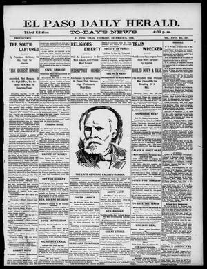 El Paso Daily Herald. (El Paso, Tex.), Vol. 18, No. 281, Ed. 1 Thursday, December 15, 1898