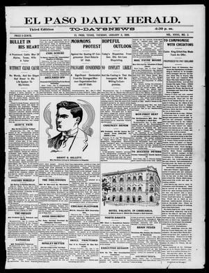 El Paso Daily Herald. (El Paso, Tex.), Vol. 19, No. 2, Ed. 1 Tuesday, January 3, 1899