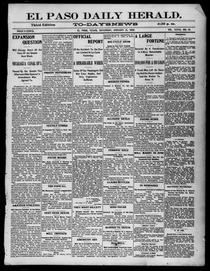 El Paso Daily Herald. (El Paso, Tex.), Vol. 19, No. 18, Ed. 1 Saturday, January 21, 1899
