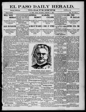 El Paso Daily Herald. (El Paso, Tex.), Vol. 19, No. 31, Ed. 1 Saturday, February 4, 1899