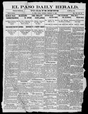 El Paso Daily Herald. (El Paso, Tex.), Vol. 19, No. 39, Ed. 1 Tuesday, February 14, 1899