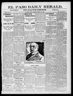 El Paso Daily Herald. (El Paso, Tex.), Vol. 19, No. 67, Ed. 1 Saturday, March 18, 1899