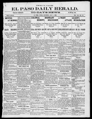 El Paso Daily Herald. (El Paso, Tex.), Vol. 19, No. 156, Ed. 1 Saturday, July 1, 1899