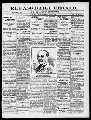 El Paso Daily Herald. (El Paso, Tex.), Vol. 19, No. 175, Ed. 1 Wednesday, July 26, 1899