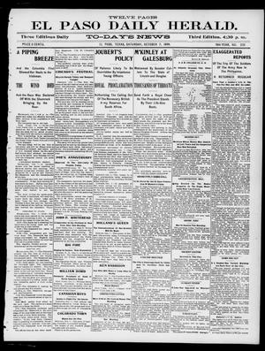 El Paso Daily Herald. (El Paso, Tex.), Vol. 19TH YEAR, No. 236, Ed. 1 Saturday, October 7, 1899