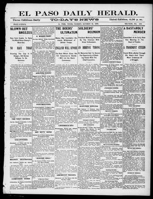 El Paso Daily Herald. (El Paso, Tex.), Vol. 19TH YEAR, No. 238, Ed. 1 Tuesday, October 10, 1899