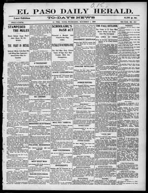 El Paso Daily Herald. (El Paso, Tex.), Vol. 19TH YEAR, No. 257, Ed. 1 Wednesday, November 1, 1899