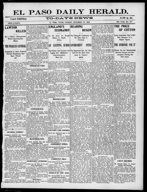 El Paso Daily Herald. (El Paso, Tex.), Vol. 19TH YEAR, No. 297, Ed. 1 Tuesday, December 19, 1899