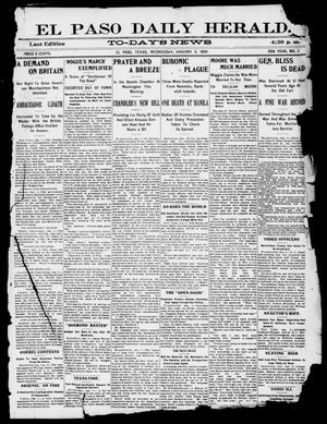 El Paso Daily Herald. (El Paso, Tex.), Vol. 20TH YEAR, No. 2, Ed. 1 Wednesday, January 3, 1900