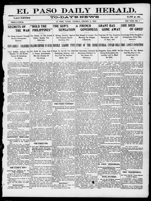 El Paso Daily Herald. (El Paso, Tex.), Vol. 20TH YEAR, No. 7, Ed. 1 Tuesday, January 9, 1900