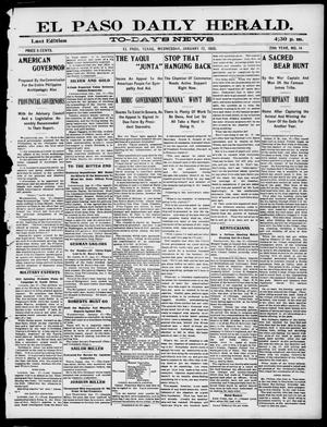 El Paso Daily Herald. (El Paso, Tex.), Vol. 20TH YEAR, No. 14, Ed. 1 Wednesday, January 17, 1900