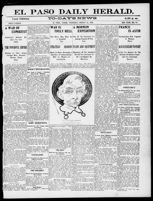 El Paso Daily Herald. (El Paso, Tex.), Vol. 20TH YEAR, No. 62, Ed. 1 Thursday, March 15, 1900