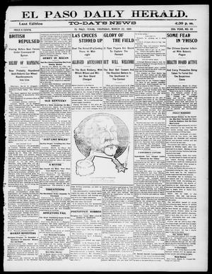 El Paso Daily Herald. (El Paso, Tex.), Vol. 20TH YEAR, No. 68, Ed. 1 Thursday, March 22, 1900