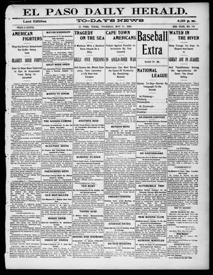 El Paso Daily Herald. (El Paso, Tex.), Vol. 20TH YEAR, No. 115, Ed. 1 Thursday, May 17, 1900