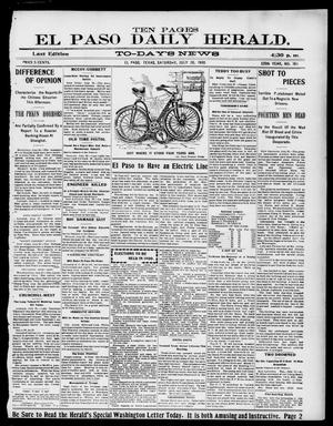 El Paso Daily Herald. (El Paso, Tex.), Vol. 20TH YEAR, No. 184, Ed. 1 Saturday, July 28, 1900