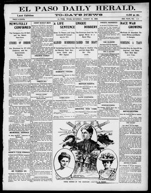 El Paso Daily Herald. (El Paso, Tex.), Vol. 20TH YEAR, No. 186, Ed. 1 Saturday, August 18, 1900