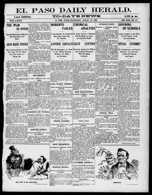 El Paso Daily Herald. (El Paso, Tex.), Vol. 20TH YEAR, No. 194, Ed. 1 Wednesday, August 29, 1900