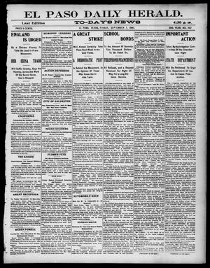 El Paso Daily Herald. (El Paso, Tex.), Vol. 20TH YEAR, No. 202, Ed. 1 Friday, September 7, 1900