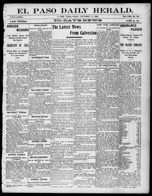 El Paso Daily Herald. (El Paso, Tex.), Vol. 20TH YEAR, No. 208, Ed. 1 Friday, September 14, 1900