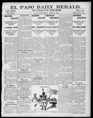 El Paso Daily Herald. (El Paso, Tex.), Vol. 20TH YEAR, No. 228, Ed. 1 Monday, October 8, 1900