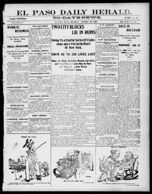 El Paso Daily Herald. (El Paso, Tex.), Vol. 20TH YEAR, No. 206, Ed. 1 Monday, October 29, 1900