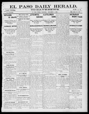 El Paso Daily Herald. (El Paso, Tex.), Vol. 20TH YEAR, No. 209, Ed. 1 Thursday, November 1, 1900
