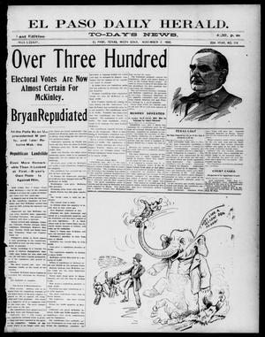 El Paso Daily Herald. (El Paso, Tex.), Vol. 20TH YEAR, No. 214, Ed. 1 Wednesday, November 7, 1900